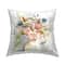 Stupell Industries Wildflower Watercolor Bouquet Country Vase Floral Painting Throw Pillow 18" x 18"